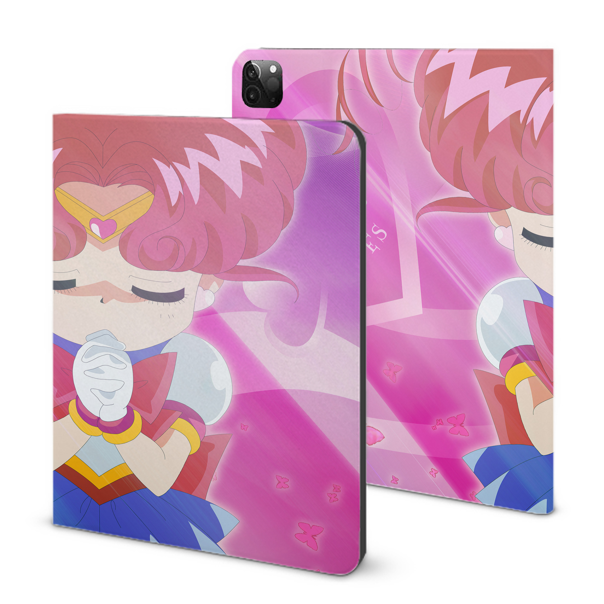 （画像用） 美少女戦士セーラームーン Sailor Moon IPadケース ペンホルダー付き ブックスタイルデザイン
